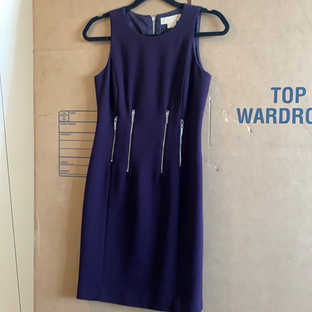 Purple sleeveless Michael Michael Kors dress